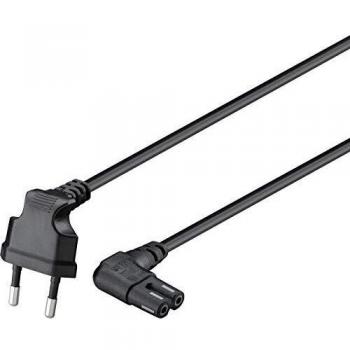 Cable de Alimentación EuroPlug Acodado C7 para Sonos, 5m, Negro