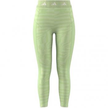 Mallas de fitness Adidas Essentials Techfit Print 7/8 Mujer Verde Lime