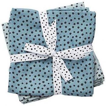 Done by Deer 30698 - Pack de 2 muselinas, color azul