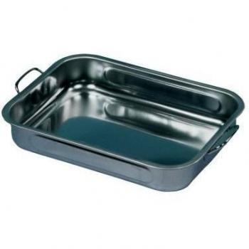 Karl Krüger 15040 - Fuente rectangular de acero inoxidable para horno