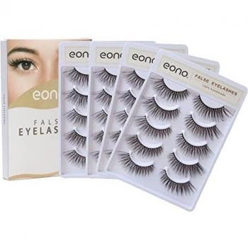 Amazon Brand - Eono 20 Pares de Pestañas Naturales 3D Para Mujer -Pestañas Cómodas y Reutilizables, Varios Estilos - Adecuados para Maquillaje de Fiesta, Citas, Salidas, Bodas