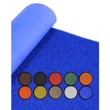 Felpudo de Rizos PVC Vinílico 1,22 x 12 m - Alta Resistencia y Calidad para Entradas y Recepciones (Azul sin Base)