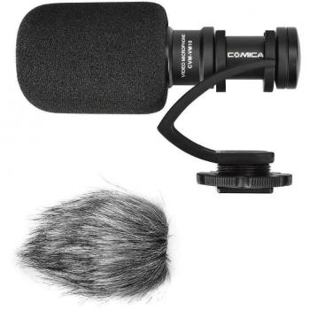 comica CVM-VM10II Microfono Video, Mini Micrófono Camara Reflex, Microfono Shotgun Direccional Micrófono DSLR, Micrófono Condensador Supercardioide Direccional para Smartphone y Gopro