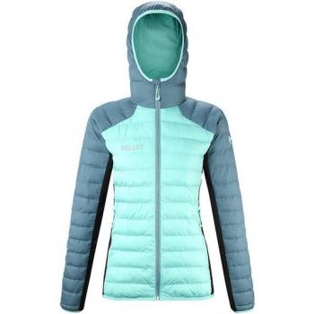 Chaqueta de mujer Millet Fitz Roy Warm con capucha azul agua - XS