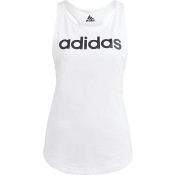 Adidas Linear Camiseta de Tirantes para Mujer en Blanco y Negro - Talla XL