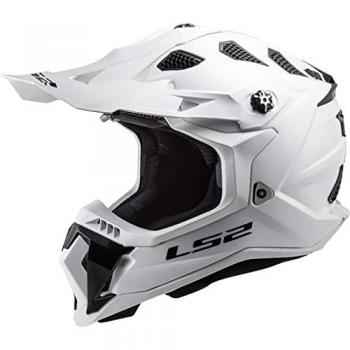 LS2 Casco de Cross MX700 Subverter Evo II Mono Brillante Blanco XL