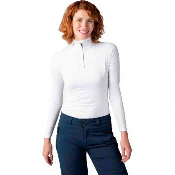 Forro polar de mujer Rossignol Classique 1/2 Zip blanco neutro