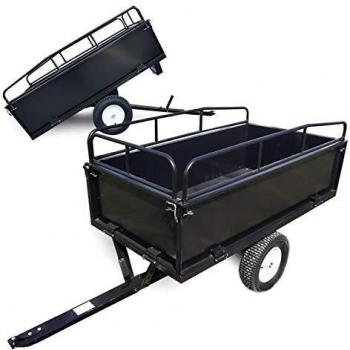 Remolque Desmontable para Tractor Cortacésped 200x78x94,5 cm con Rejillas y Paredes Laterales
