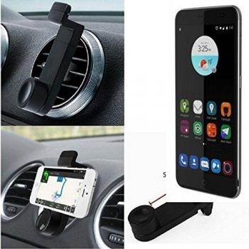 Titular Smartphone para el coche para ZTE Blade V7. Parrilla del coche montaje del sostenedor del coche para el teléfono inteligente. De aplicación universal. Negro. Fácil de instalar, sujeción segura. Utilizar el teléfono como un dispositivo de nave