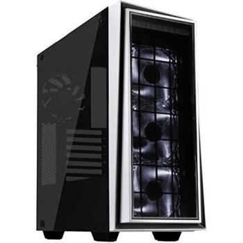 SilverStone SST-RL06BR-PRO - Carcasa de ordenador para juego Red Line Midi Torre ATX, Rendimiento silencioso con alto flujo de aire, negro con embellecedor rojo