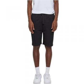 Urban Classics Light Terry Shorts - Black, Lightweight, Comfortable, Casual Style, Elastic Waistband, Side Pockets