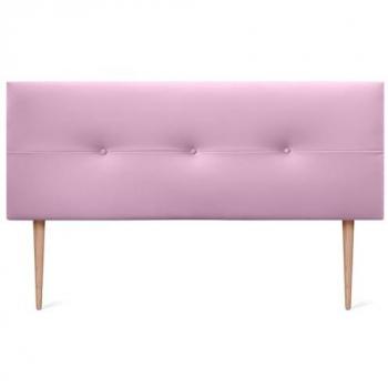 Cabecero Tapizado de Polipiel Rosa AQUALINE Pro 145x105cm con Patas para Camas 120/135/140