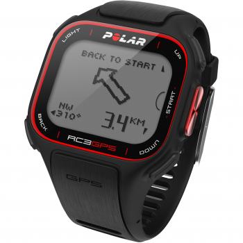 Polar RC3 GPS (sin HRM) - Reloj con pulsómetro y GPS integrado (sensor de ritmo cardiaco no incluido), compatible con sensor de zancada, de cadencia y de velocidad para running y ciclismo (naranja/ rojo)