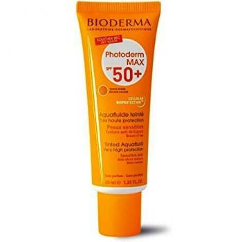 Bioderma Photoderm Max Aquafluido SPF50+ en Tono Dorado, 40ml