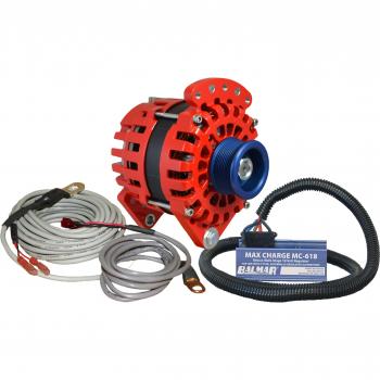 Balmar XT-DF-170-J10-KIT Alternator 3.15 Inch Dual Foot Saddle J10 Serpentine Pulley Regulator & Temp Sensor - 170A Kit - 12V