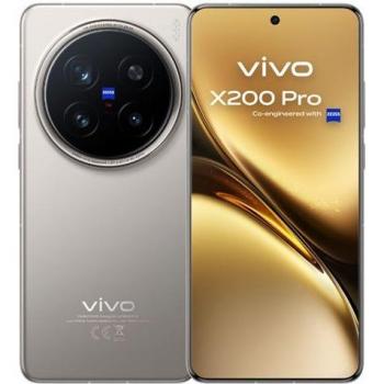 Smartphone Vivo X200 Pro 5G Titanio 16GB RAM 512GB Pantalla 6.78 AMOLED Cámara 50MP Dual SIM Android 15
