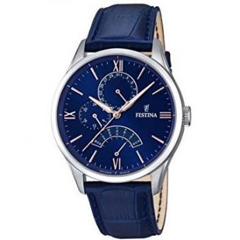 Festina Reloj Analógico para Hombre de Cuarzo con Correa en Cuero F16823/3