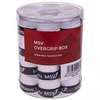 MSV Overgrip Cyber Wet Pack Weiß Sobregrip para Tenis Pack De 24