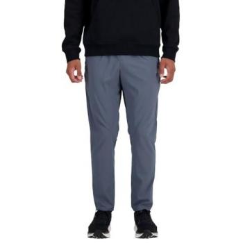New Balance Men's Straight Woven Track Pants, Grey, Size: Small