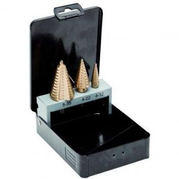 Bahco 228-SET-SD - Jgo 3 Brocas Escalon. HSS 4-30mm