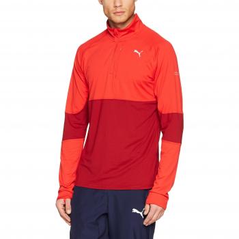 PUMA Run Halfzip, Top Hombre, Hombre, Run Halfzip, Flame Scarlet/Red Dahlia, M