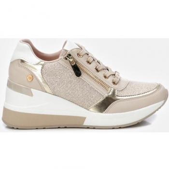 Deportivas Xti para Mujer en Color Oro con Cierre de Cremallera