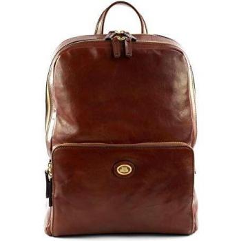 The Bridge Unisex Bucket Bag & Backpack, Brown, ONE SIZE, Leather, Laptop Compartment