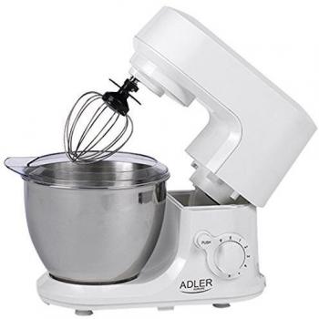 Adler AD 4210 - Amasadora, color blanco y plateado