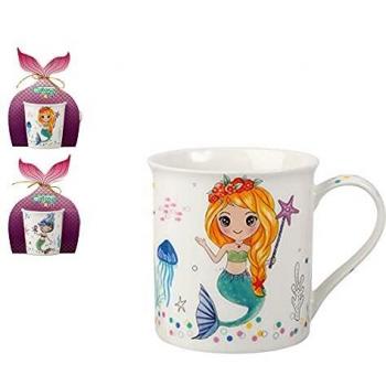 BigBuy Home S1124468 Taza, Ceramic, Multicolor