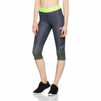 New Balance Printed Accelerate Pantalones Pirata, Mujer, Placed Digital Ovals, XS
