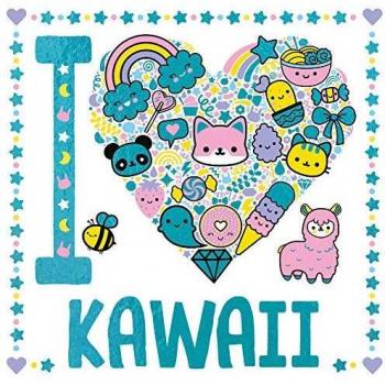 Libro de Colorear Kawaii: I Love Kawaii Pocket