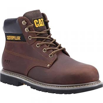Botas de Seguridad Caterpillar Powerplant S3 de Cuero Marrón T41