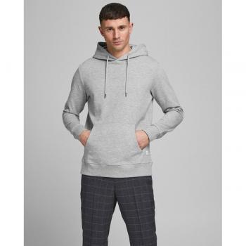 Jack & Jones Basic Light Grey Hoodie Sweatshirt for Men