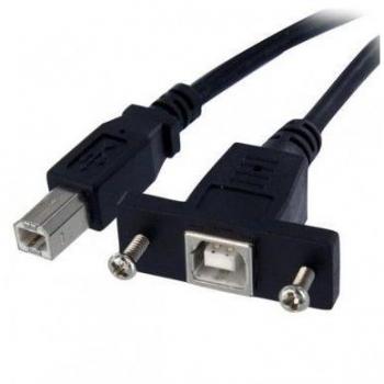 StarTech.com 1 ft Panel Mount USB Cable B to B - F/M