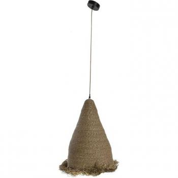 Lámpara de Techo Colgante DKD Home Decor Natural Yute Hierro 50 W 48 x 48 x 59 cm
