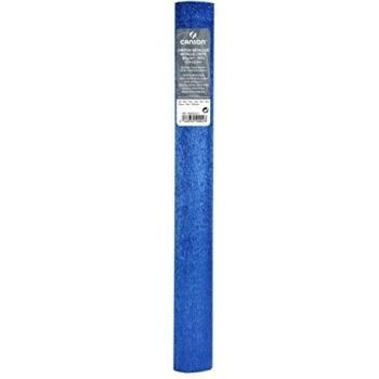 Canson Rollo de papel crepé metalizado, 80 g/m², 50 x 250 cm, color azul 50 x 250 cm