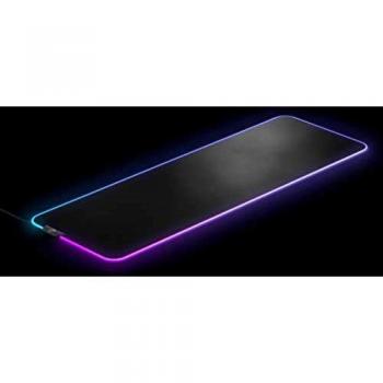 SteelSeries QcK Prism Cloth Gaming Mouse Pad - 2-zone RGB Illumination - Real-time Event Lighting - Optimized For Gaming Sensors - Size XL