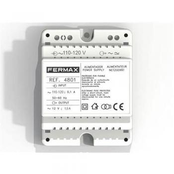 Fermax 4801 - Alimentador DIN4 110-120VAC/12VAC-1.5A