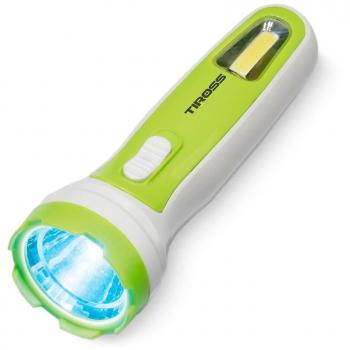 Linterna Tiross 1W LED y 2W COB, funciona con 3 pilas AA (sin baterías incluidas)