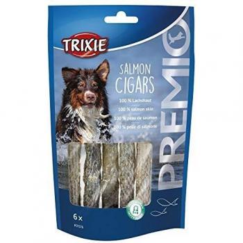Premio de Salmón Trixie - Puros para Perros 12,5 cm, Pack de 6 Unidades, 70 g