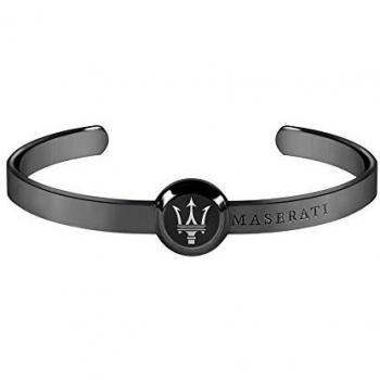 Maserati JM416AIK04 - Brazalete para hombre, color gris oscuro