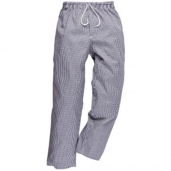 Pantalón de Chef Bromley Portwest C079 Azul/Blanco Talla S 33
