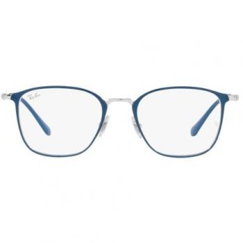 Ray-Ban RX 6466 Prescription Glasses - Blue on Silver Frame