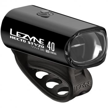 Lezyne Luz Delantera Hecto Drive Stvzo 40 negra, 40 lúmenes, batería USB rechargeable, cuerpo de aluminio, resistente al agua IPX7