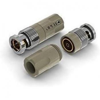 aeco BNC Plug ABC-0771, 2pcs/1set, 75ohm, Gold Plating, Vacuum bag