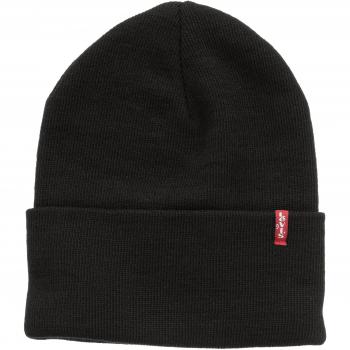 Levi's Sleek Black Logo Cap - Slouchy Knit Hat by Levi´s - black - Herren - Size: One Size