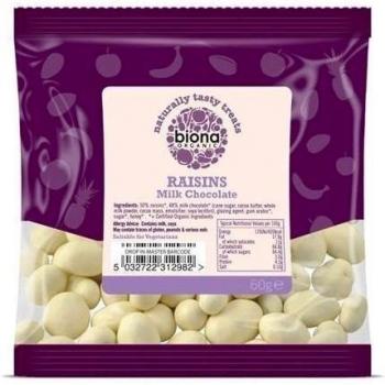 Biona Organic - Yoghurt and White Chocolate Covered Raisins - 60g