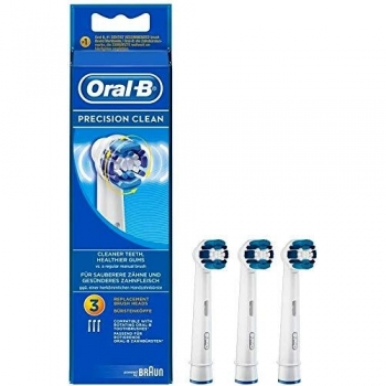 Oral-B Precision Clean, Pack de 3 Cabezales de Recambio Originales para Cepillos Dentales Eléctricos