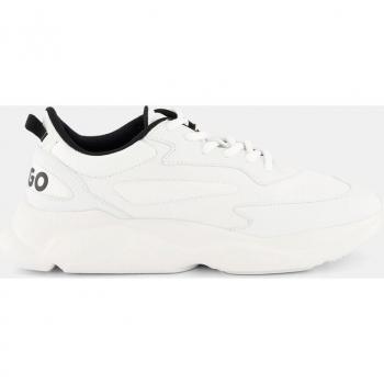 HUGO Men's Leon Runner Trainers - White, Size: UK 12 / US 13, Casual Sneakers, Male
