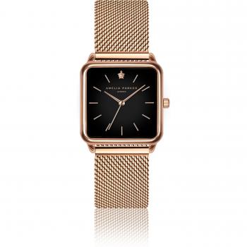 Amelia Parker Night Plaza Women's Mesh Watch - Rose Gold - 28 mm